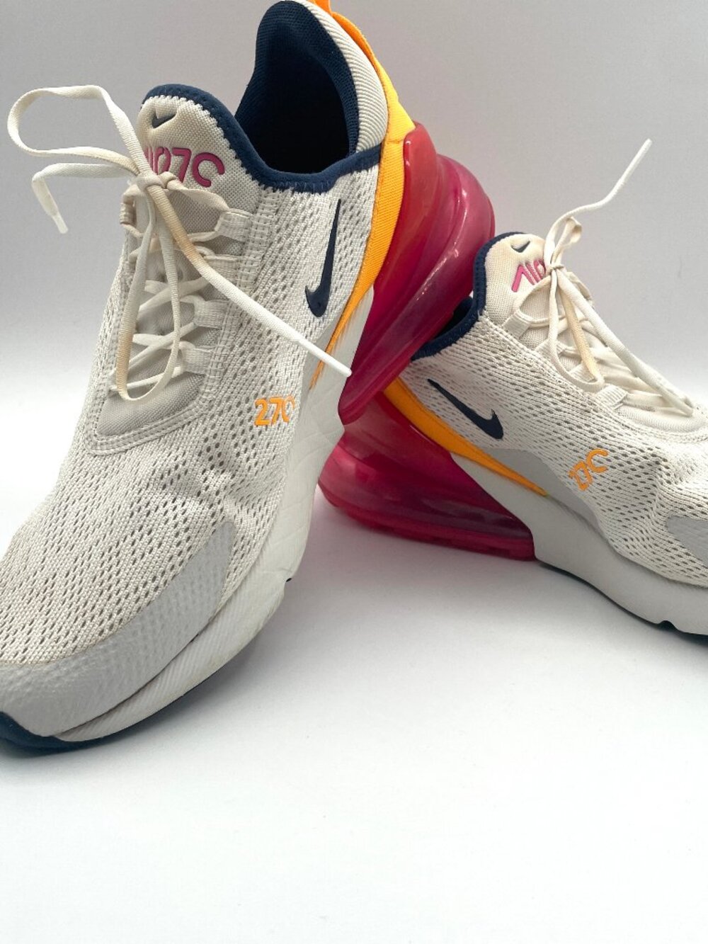 Nike Air Max 270 Womens/Mens 10 White Sorbet AH6789-106
